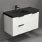 Wall Mounted Bathroom Vanity, Modern, 36